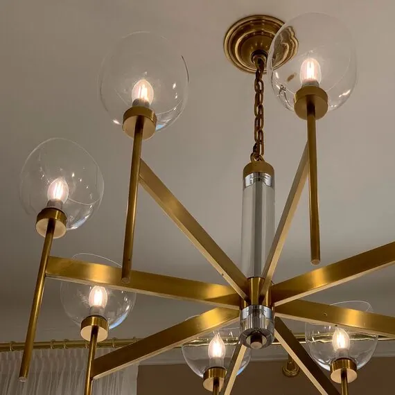 Cloyd 10380 Люстра CASSADY - B C8 диаметр - 87 см, латунь, изображение 2