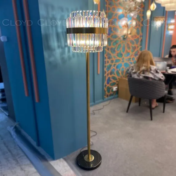 Cloyd 40020 Торшер BROTIGAN - C F4 высота - 165 см, латунь, изображение 5