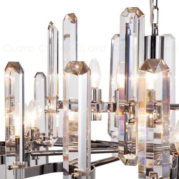 Cloyd 10275 Люстра ESTRADA C15 диаметр - 85 см, хром, изображение 2