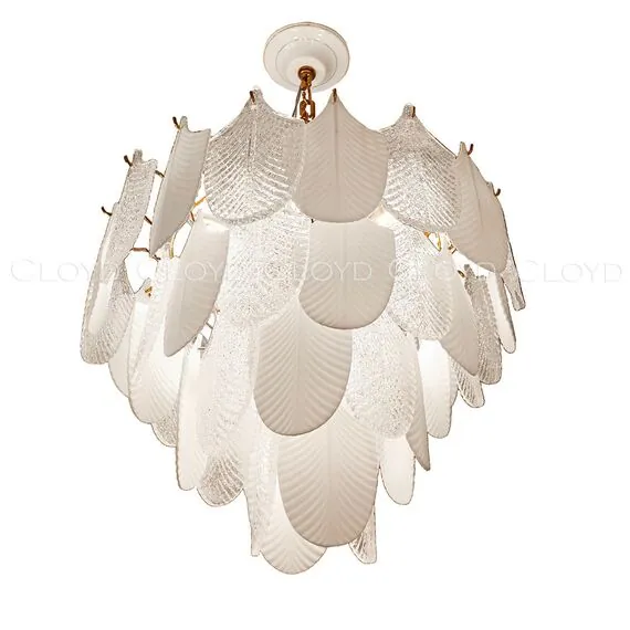 Cloyd 10440 Люстра BONGA - B C12 диаметр - 53 см, белая керамика золото