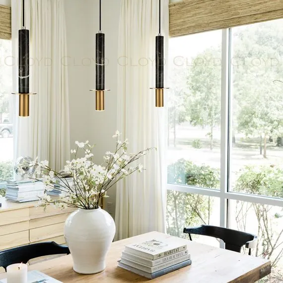 Cloyd 10797 Подвесной светильник CLARNET P1 высота - 36 см, черный мрамор, изображение 4