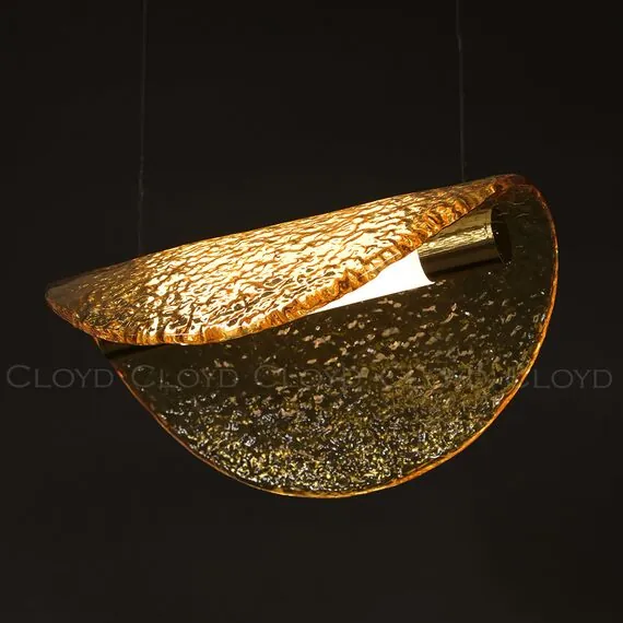 Cloyd 11349 Подвесной светильник CARUDO P1 золото янтарный стекло, изображение 4