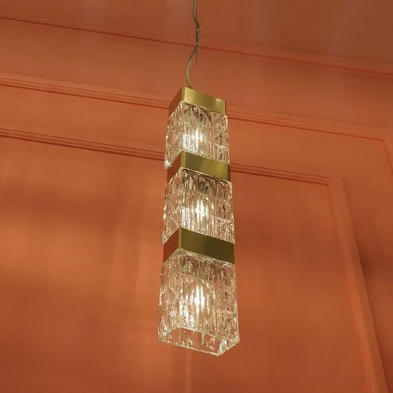 Cloyd 10683 Подвесной светильник CORUND - A P3 высота - 45 см, латунь, изображение 4