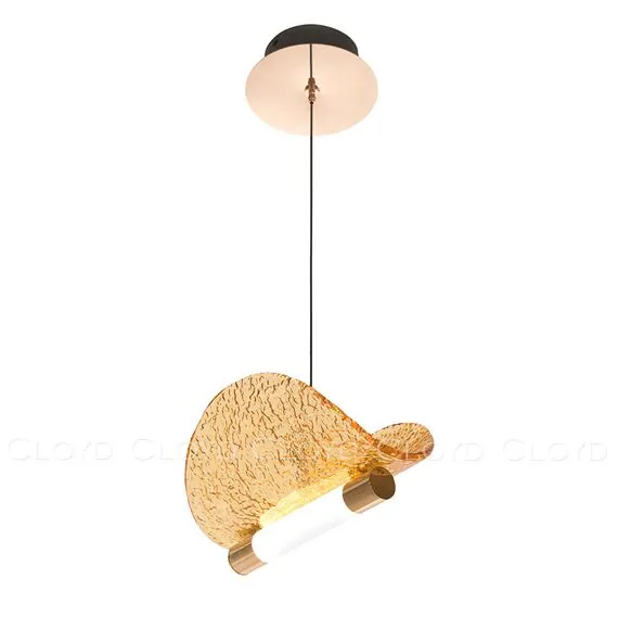 Cloyd 11351 Подвесной светильник CARUDO P1 золото янарн. стекло, изображение 2