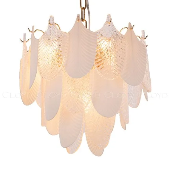 Cloyd 10439 Люстра BONGA - B C9 диаметр - 40 см, белая керамика золото, изображение 2