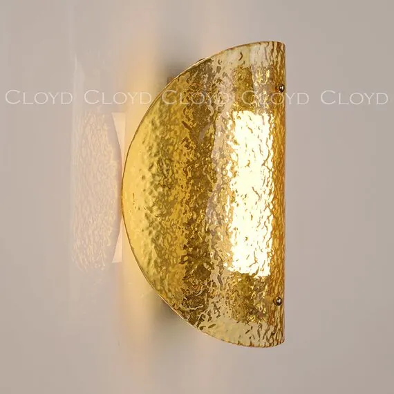 Cloyd 20370 Бра CARUDO W1 золото янтарный стекло, изображение 5