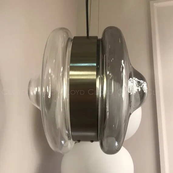 Cloyd 11355 Подвесной светильник EPICANTUS P1 диаметр - 28 см, никель дымчатое стекло, изображение 2