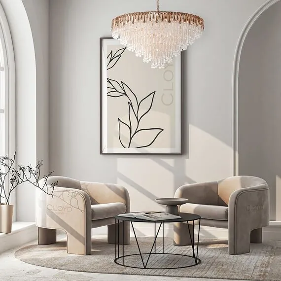 Cloyd 11286 Люстра CAPULETTI C22 диаметр - 95 см, золото, изображение 2