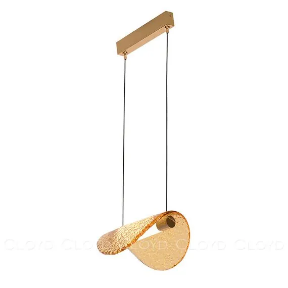 Cloyd 11349 Подвесной светильник CARUDO P1 золото янтарный стекло, изображение 2