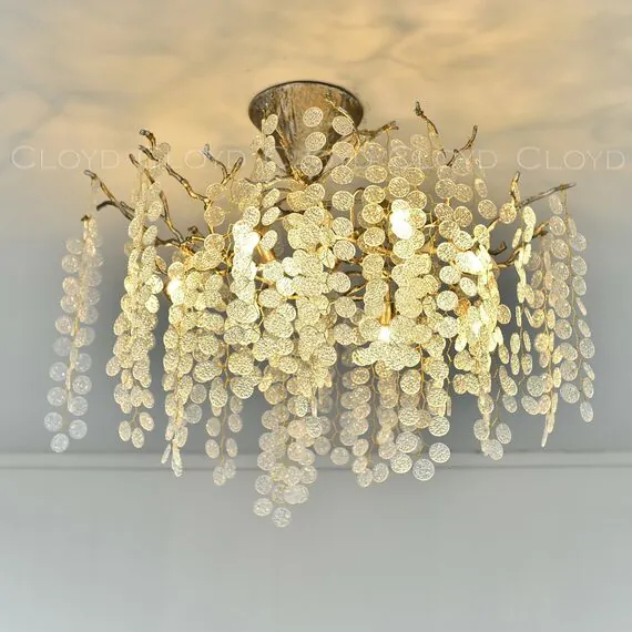 Cloyd 11109 Люстра HAOMA C8 высота - 50 см, латунь, изображение 3