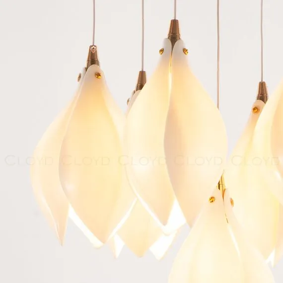 Cloyd 10957 Люстра MANGRA C7 диаметр - 39 см, керамика золото, изображение 3