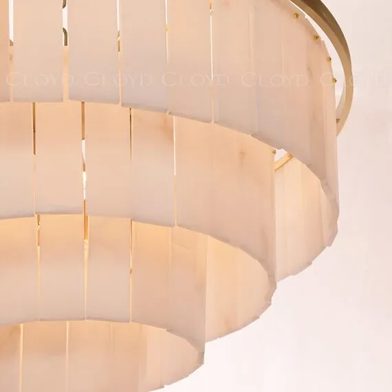 Cloyd 11141 Люстра HERCULANUM - B C16 диаметр - 80 см, алебастр латунь, изображение 4