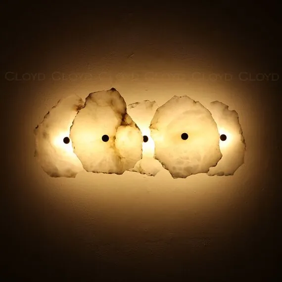 Cloyd 20270 Бра KNOSS W1 высота - 51 см, алебастр латунь, изображение 6