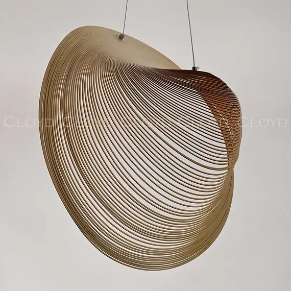 Cloyd 11414 Подвесной светильник FUETE P1 ширина - 60 см, дерево белый, изображение 3