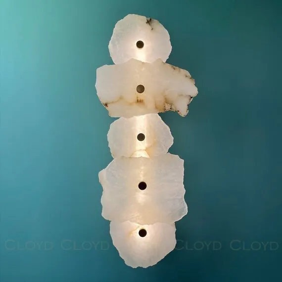 Cloyd 20270 Бра KNOSS W1 высота - 51 см, алебастр латунь, изображение 7