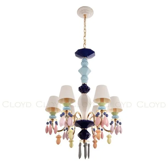 Cloyd 11043 Люстра LOTTIE - A C6 диаметр - 56 см, цветная керамика, изображение 4