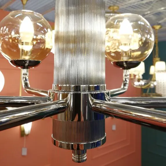 Cloyd 10131 Люстра HARMIN C6 диаметр - 70 см, никель, изображение 2