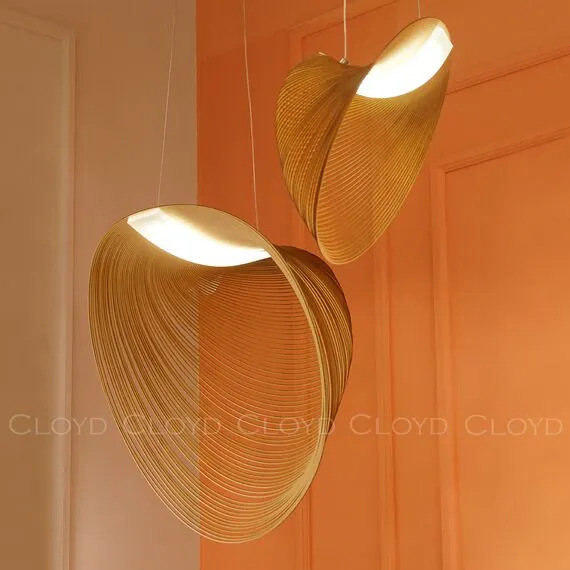 Cloyd 11414 Подвесной светильник FUETE P1 ширина - 60 см, дерево белый, изображение 7