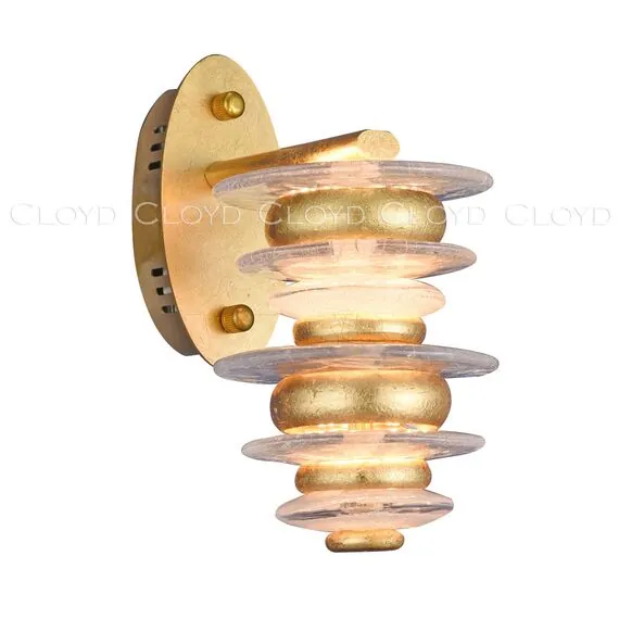 Cloyd 20124 Бра GEFEST W3 высота - 30 см, золото сусальное