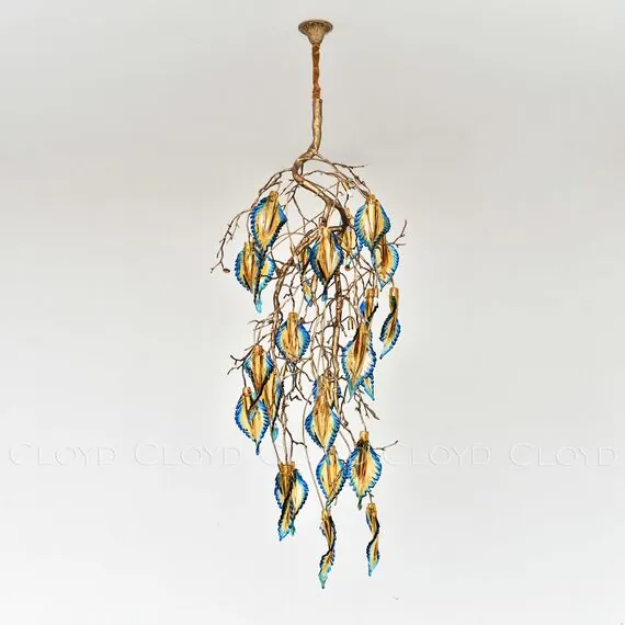 Cloyd 11097 Люстра MAORI C14 высота - 200 см, латунь