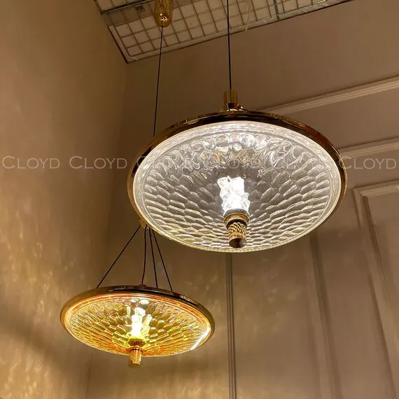 Cloyd 11250 Подвесной светильник FANTOM P1 диаметр - 32 см, прозрачный золото, изображение 4