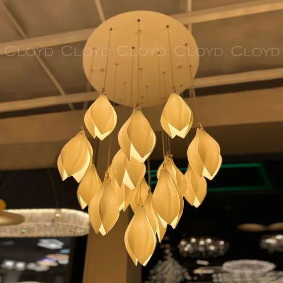 Cloyd 10362 Люстра MANGRA C19 диаметр - 60 см, керамика белый, изображение 5