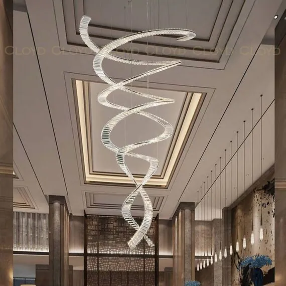 Cloyd 10403 Люстра GONDWANA C2 высота - 135 см, хром, изображение 3