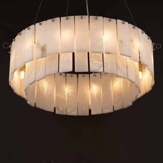 Cloyd 11155 Люстра HERCULANUM - A C8 диаметр - 60 см, алебастр латунь, изображение 6