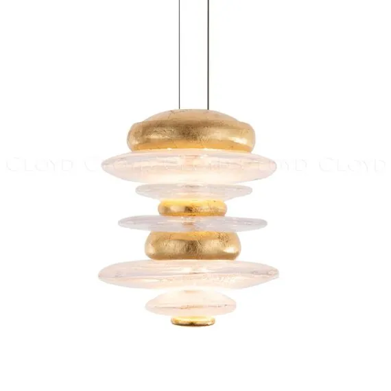 Cloyd 11185 Подвесной светильник GEFEST P2 высота - 18 см, золото сусальное