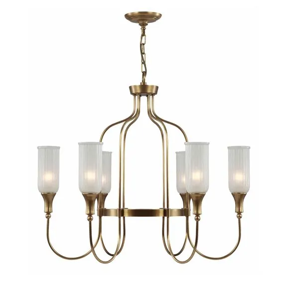 Cloyd 10077 Люстра GRINSTEAD C6 диаметр - 69 см, латунь