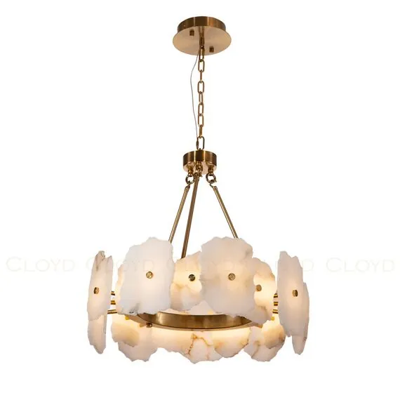 Cloyd 10919 Люстра KNOSS C1 диаметр - 60 см, алебастр латунь