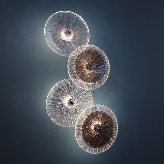 Cloyd 20320 Бра HELION - A W4 высота - 62 см, хром дымчатое стекло, изображение 3