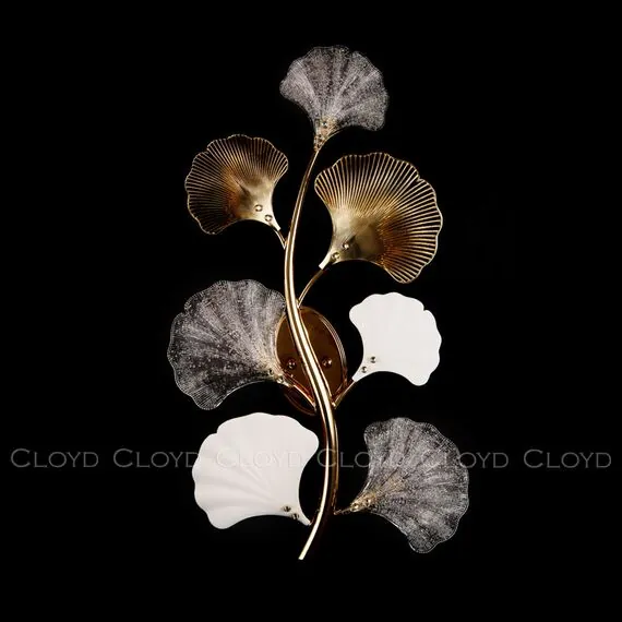 Cloyd 20112 Бра POLYNESIA W7 высота - 77 см, стекло, керамика золото, изображение 3