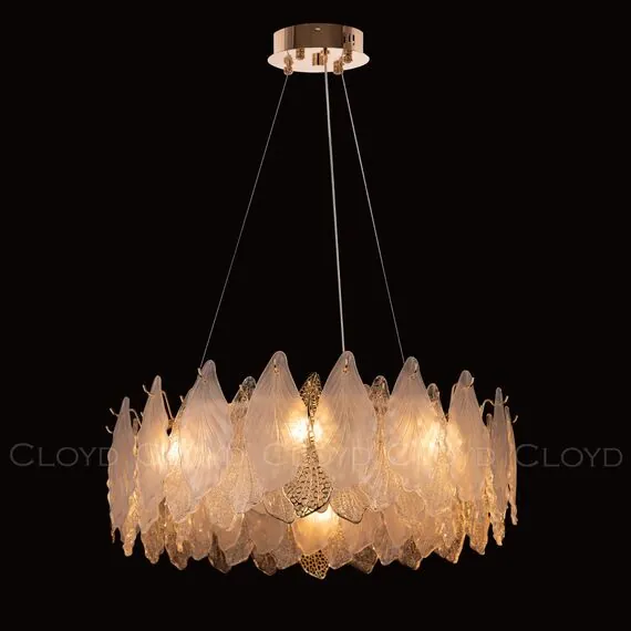 Cloyd 10434 Люстра SENEGAL - B C8 диаметр - 60 см, с золотыми листьями золото, изображение 3