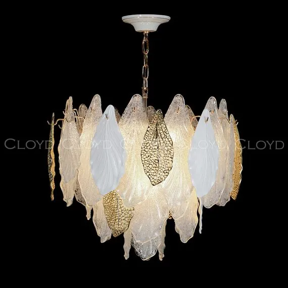 Cloyd 11177 Люстра SENEGAL - A C8 диаметр - 49 см, с золотыми листьями золото, изображение 3