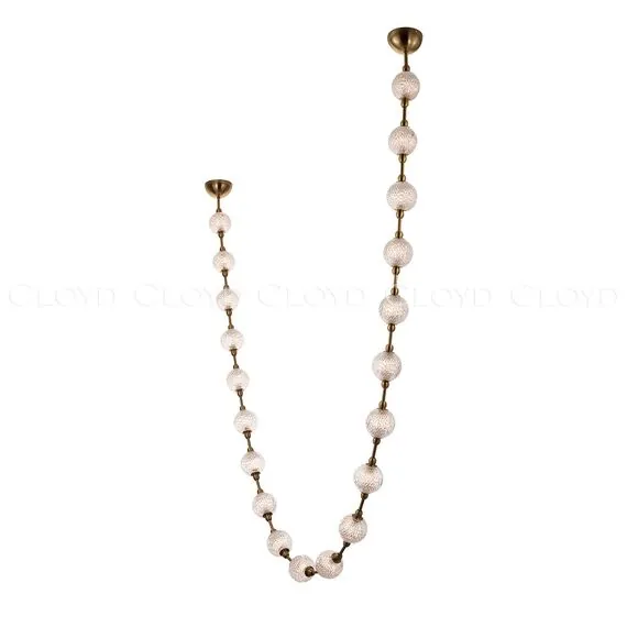 Cloyd 11416 Подвесной светильник RACHMANINOFF P20 ширина - 100 см, латунь