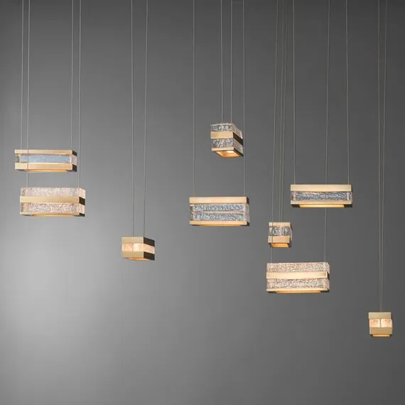 Cloyd 10631 Подвесной светильник PRIZM P2 высота - 11 см, латунь, изображение 4