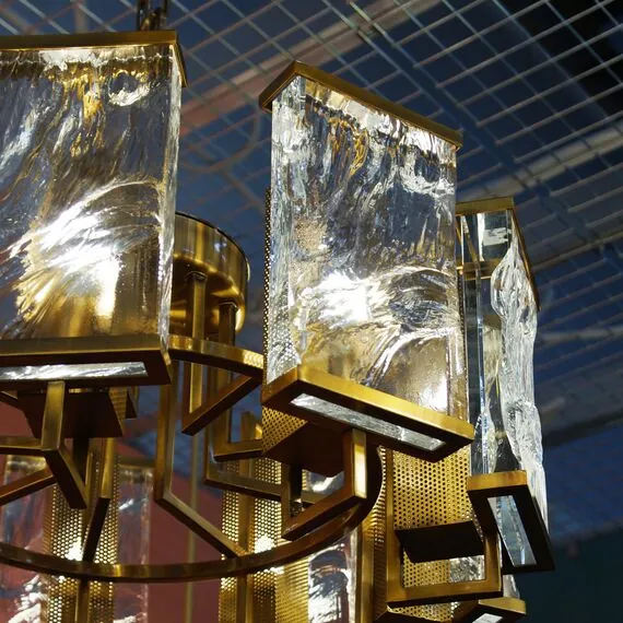 Cloyd 10285 Люстра MINERAL C9 диаметр - 65 см, хрусталь латунь, изображение 3