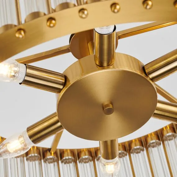 Cloyd 10641 Люстра RODERIC C6 диаметр - 61 см, латунь, изображение 5