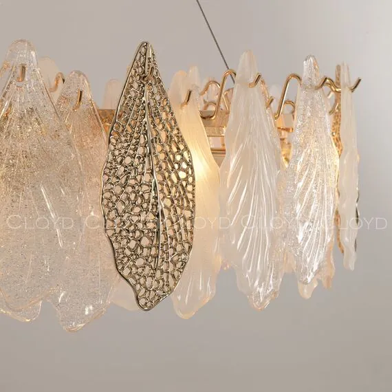 Cloyd 11170 Люстра SENEGAL - B C6 диаметр - 50 см, с золотыми листьями золото, изображение 5