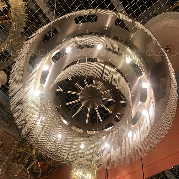 Cloyd 11358 Люстра ONASSIS C12 диаметр - 80 см, никель сатин, изображение 3