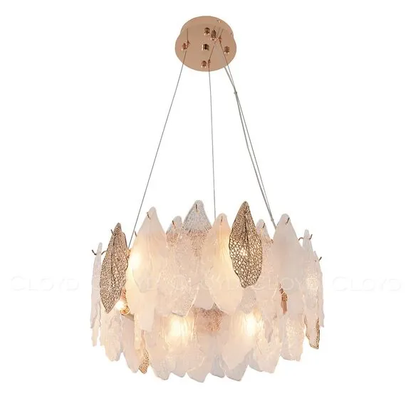 Cloyd 11170 Люстра SENEGAL - B C6 диаметр - 50 см, с золотыми листьями золото