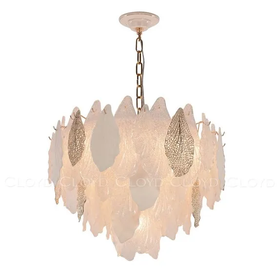 Cloyd 10366 Люстра SENEGAL - A C15 диаметр - 60 см, с золотыми листьями золото