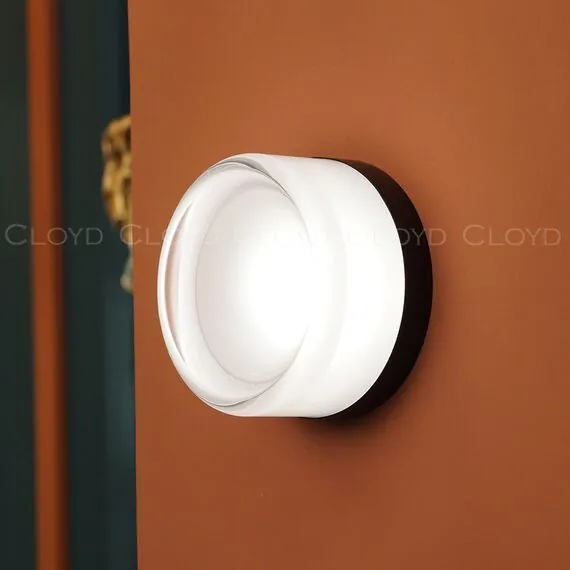 Cloyd 20382 Бра NANO W1 ширина - 14 см, черный прозрачное стекло, изображение 3