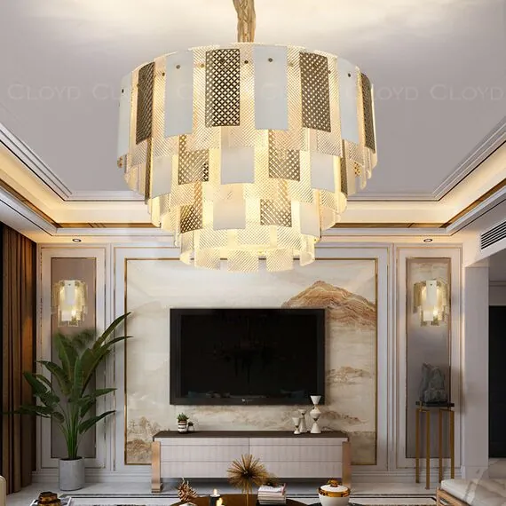 Cloyd 10816 Люстра PIANOLA C20 диаметр - 65 см, золото, изображение 3