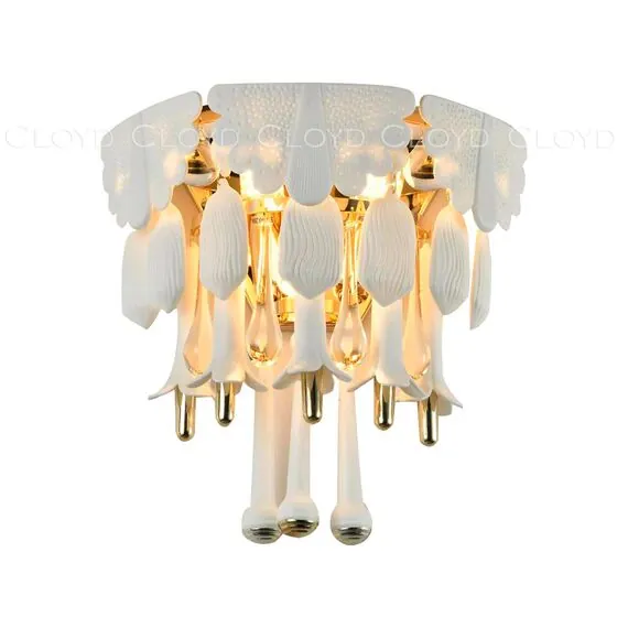 Cloyd 20414 Бра PLINSE W3 высота - 28 см, керамика золото