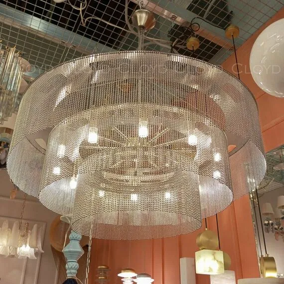 Cloyd 11358 Люстра ONASSIS C12 диаметр - 80 см, никель сатин, изображение 2