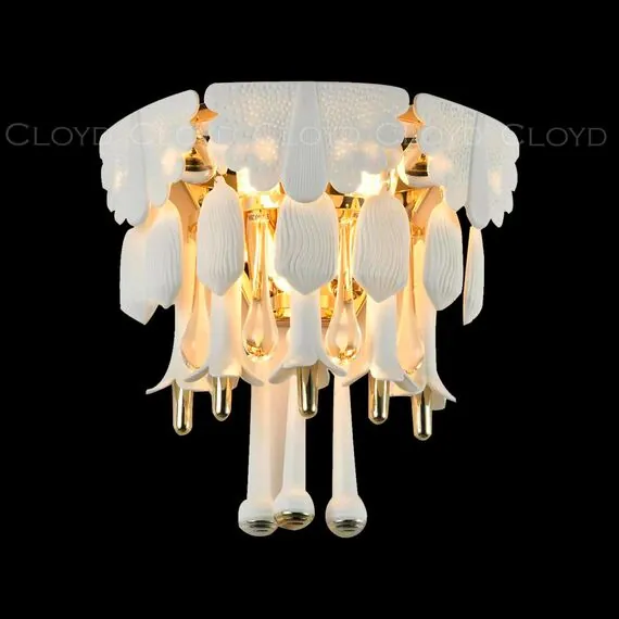 Cloyd 20414 Бра PLINSE W3 высота - 28 см, керамика золото, изображение 2