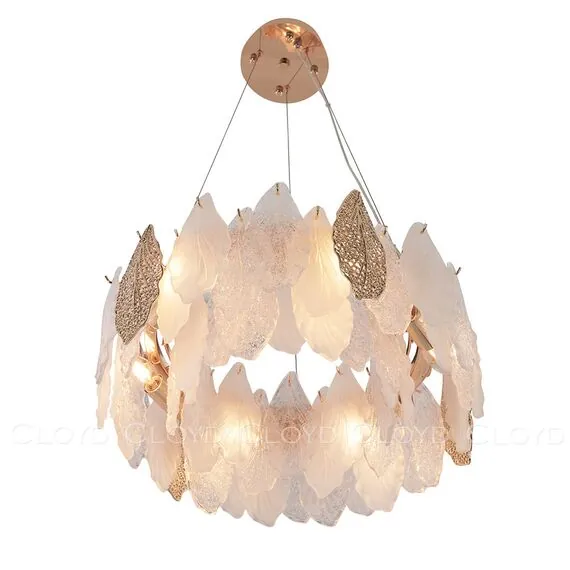 Cloyd 11170 Люстра SENEGAL - B C6 диаметр - 50 см, с золотыми листьями золото, изображение 2