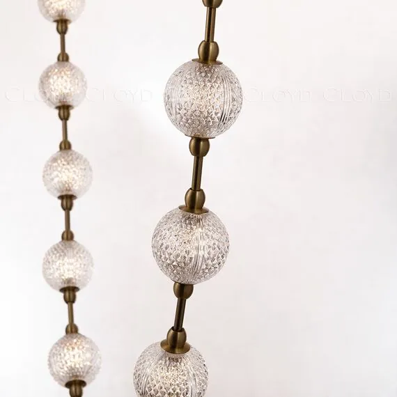 Cloyd 11416 Подвесной светильник RACHMANINOFF P20 ширина - 100 см, латунь, изображение 2